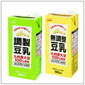 九州産大豆使用調整・無調整豆乳 148円(税込)