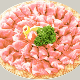 国産豚肉カタロースしゃぶしゃぶ用切り落し 168円(税抜)