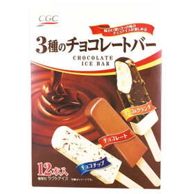 ３種のチョコレートバー 198円(税抜)