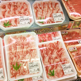 国産　豚肉バラスライス 198円(税抜)