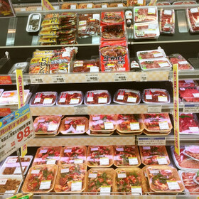 牛肉ばら野菜味付焼肉用（解凍） 98円(税抜)