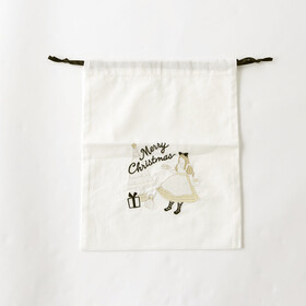 クリスマス刺繍巾着 300円(税抜)