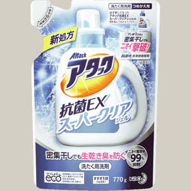 アタック抗菌ＥＸ　スーパークリアジェル（つめかえ用） 158円(税抜)