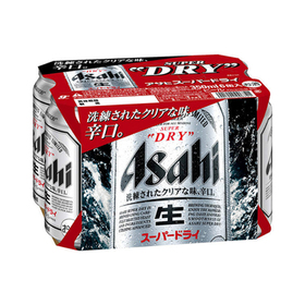 スーパードライ　350ml×6缶パック 1,037円(税抜)