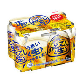 のどごし　350ｍｌｘ６缶パック 598円(税抜)