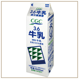 3.6牛乳　CGC 182円(税込)