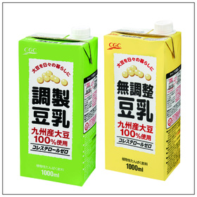 九州産大豆使用豆乳調整・無調整 128円(税込)