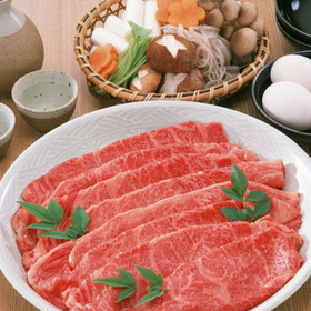 国産牛ロースすき焼用 499円(税抜)