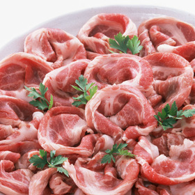 国産豚肉もも切り落とし 98円(税抜)