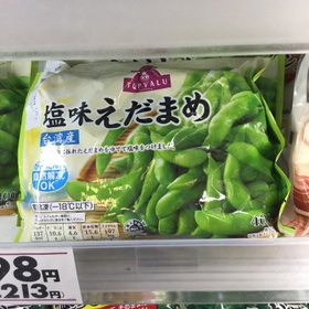 塩味付き枝豆 198円(税抜)