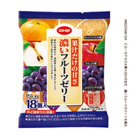 果汁だけの甘さ　濃いフルーツゼリー 238円(税抜)