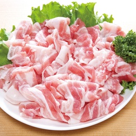 豚肉ばら切り落とし 97円(税抜)
