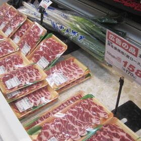 豚生姜焼き用（肩ロース肉） 158円(税抜)
