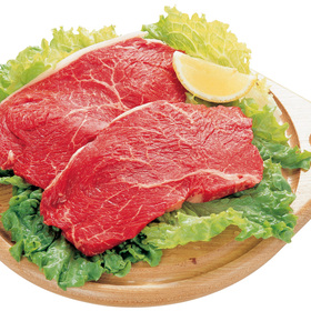 牛肉ランプ（もも）ステーキ用 198円(税抜)