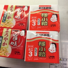 極小粒ミニ納豆　まろやか旨味 68円(税抜)