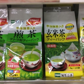 煎茶　玄米茶　テトラパック 298円(税抜)