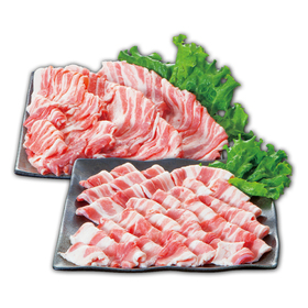 豚バラうす切り、焼肉各種 128円(税抜)