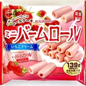 ミニバームロールいちごクリーム １３９ｇ 188円(税抜)