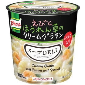 クノール スープDELI　えびとほうれん草のクリームグラタン 108円(税抜)
