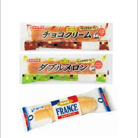 サンドロール菓子パン・フランスロール菓子パン 58円(税抜)