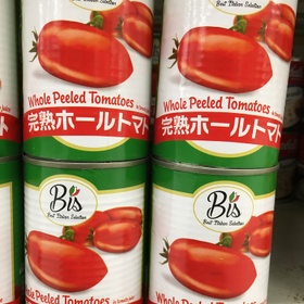 トマト缶詰　皮むきホール　400ｇ 87円(税抜)