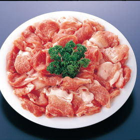 国産豚肉小間切れ 128円(税抜)
