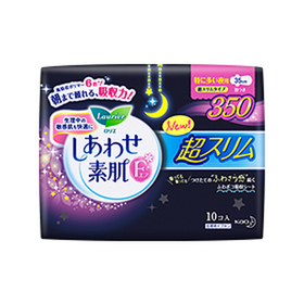 ロリエＦしあわせ素肌超スリム夜用３５　羽つき 248円(税抜)