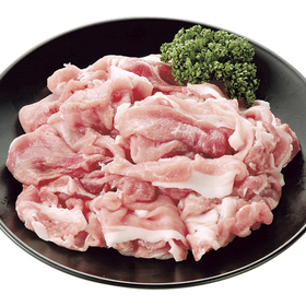 国産豚肉切りおとし(炒め・煮込み用) 323円(税抜)