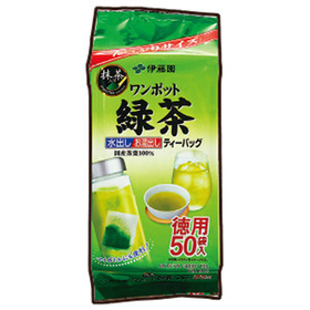 ワンポット緑茶ティーバッグ 298円(税抜)
