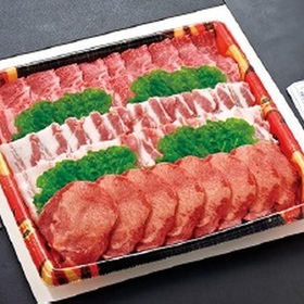 牛豚焼肉セット(3種盛) 1,490円(税抜)