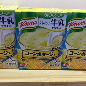クノール 冷たい牛乳でつくるコーンポタージュ 168円(税抜)