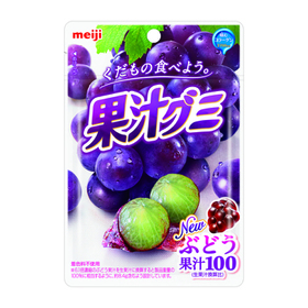 果汁グミ（ぶどう・温州みかん） 78円(税抜)