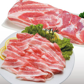 豚バラ肉（うす切り・切落し・ブロック） 20%引