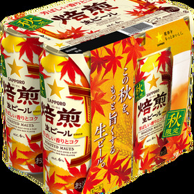 焙煎生ビール 6缶パック500ｍｌ 1,458円(税抜)