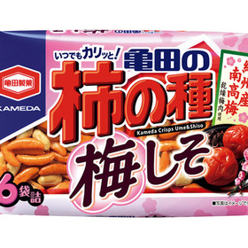 亀田製菓 亀田の柿の種 梅しそ6袋詰 175円(税抜)