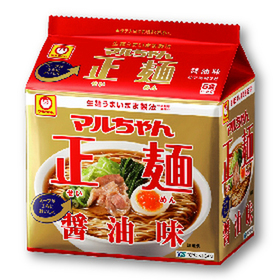 正麺 ５食 醤油味 298円(税抜)