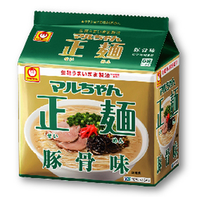 正麺 ５食 豚骨味 298円(税抜)