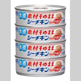 素材そのままシーチキンＮｅｗマイルド４缶パック 298円(税抜)