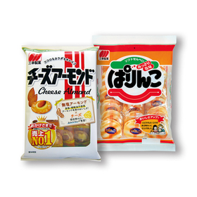 ・三幸製菓　チーズアーモンド、ぱりんこ 100円(税抜)