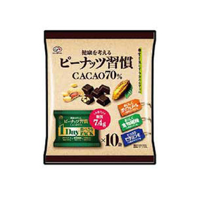 ピーナッツ習慣カカオ70％ 478円(税抜)