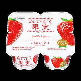 おいしく果実　いちごヨーグルト 108円(税抜)