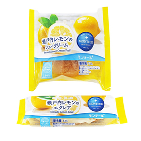 瀬戸内海レモンのシュークリーム・エクレア 97円(税抜)
