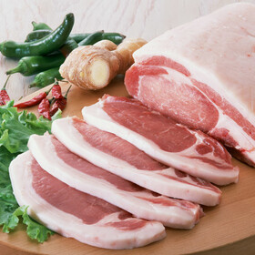 ●豚肉ロース・とんかつ用 128円(税抜)