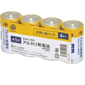 単１アルカリ電池 375円(税抜)