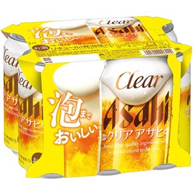 クリアアサヒ（350㎖×6缶） 598円(税抜)