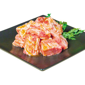 アメリカ産牛肉 中落ちカルビ 角切り焼肉用 味付（解凍） 237円(税抜)