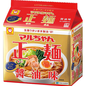 マルちゃん正麺(醬油・味噌・旨塩・ソース焼そば) 298円(税抜)