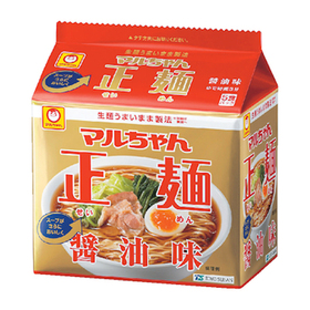 正麵 醤油味・味噌味・旨塩味(5食) 297円(税抜)