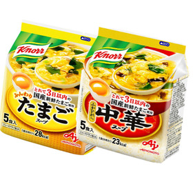 ふんわりたまごスープ／中華スープ 258円(税抜)