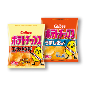 ポテトチップス コンソメパンチ・うすしお味 68円(税抜)